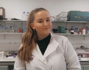 A scientist in the lab