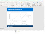 A screenshot of powerpoint showing a slide with graphs on it
