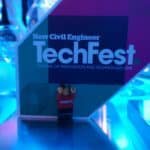 TechFest award with lego figure
