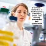 A photo of me working in the lab